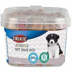 TRIXIE PUPPY LECKEREIEN MIT HUHN UND LACHS. 140 G JUNIOR SOFT SNACK DOTS-TR-31519