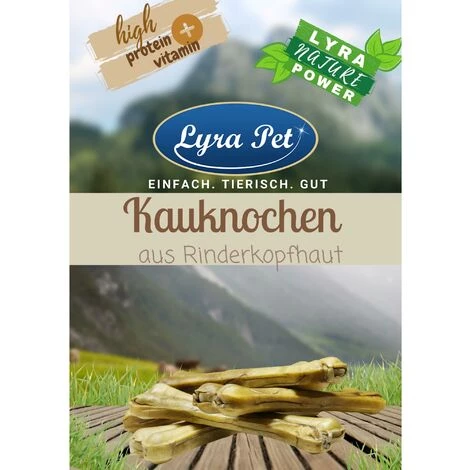 100 Stk. Lyra Pet® Kauknochen Aus Rinderkopfhaut Ca. 25 Cm 1 100 Stk. Lyra Pet® Kauknochen Aus Rinderkopfhaut Ca. 25 Cm