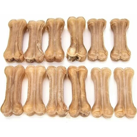 NAXUNNN Pet Dogs Bone Natural Bone Chew Acht Darm Gefüllte Hundeknochen Aus Rohhaut Leckere Kausnacks Für Kleine Hunde/große Hunde (12 Stück/3 Zoll) 1 NAXUNNN Pet Dogs Bone Natural Bone Chew Acht Darm Gefüllte Hundeknochen Aus Rohhaut Leckere Kausnacks Für Kleine Hunde/große Hunde (12 Stück/3 Zoll)