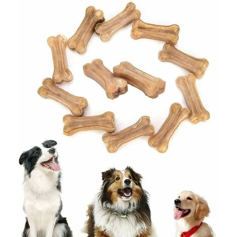 NAXUNNN Pet Dogs Bone Natural Bone Chew Acht Darm Gefüllte Hundeknochen Aus Rohhaut Leckere Kausnacks Für Kleine Hunde/große Hunde (12 Stück/3 Zoll) 2 NAXUNNN Pet Dogs Bone Natural Bone Chew Acht Darm Gefüllte Hundeknochen Aus Rohhaut Leckere Kausnacks Für Kleine Hunde/große Hunde (12 Stück/3 Zoll) – Bild 2