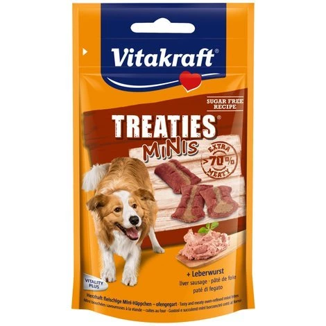 Vitakraft Hundesnack Treaties Minis Leberwurst - 8 X 48g 1 Vitakraft Hundesnack Treaties Minis Leberwurst - 8 X 48g
